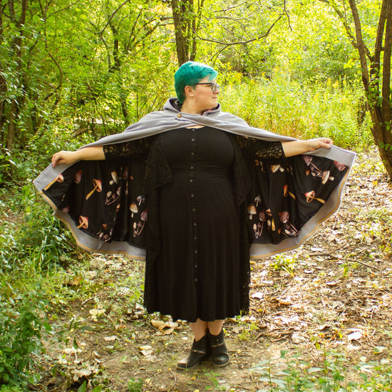 Overland Cloak PDF sewing pattern from Twig + Tale