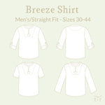 Breeze Shirt - Men/Straight Fit ~ Digital Pattern + Video Class
