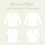 Breeze Shirt - Men/Straight Fit ~ Digital Pattern + Video Class