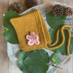 Pixie Hat + Flower Knitting Pattern - Doll