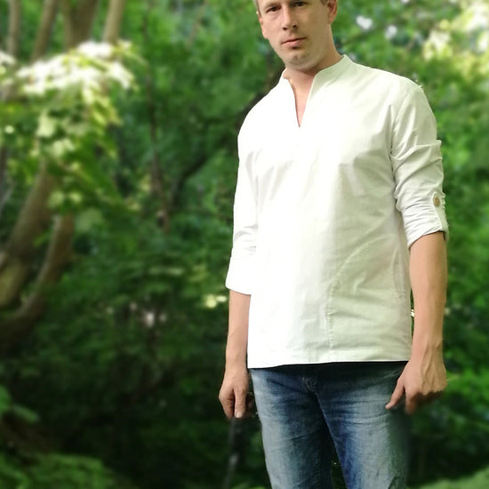Men's Casual Breeze Shirt - PDF digital sewing pattern by Twig and Tale 8