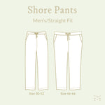 Shore Pants Men/Straight Fit PDF sewing pattern from Twig + Tale