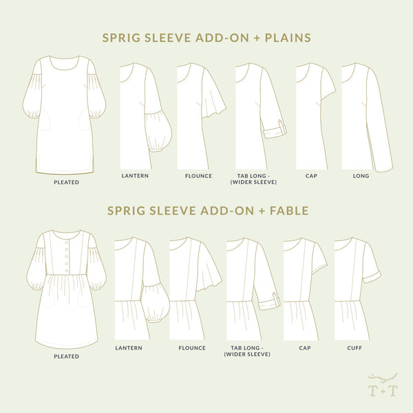 Sleeve Add-on ~ For Fable + Plains Dresses – Twig + Tale
