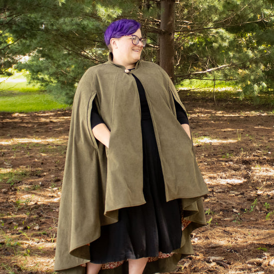 Cascades Cloak digital sewing pattern from Twig + Tale