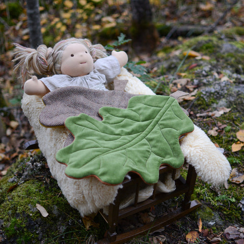 Oak Leaf Doll Blanket digital PDF sewing pattern by Twig + Tale