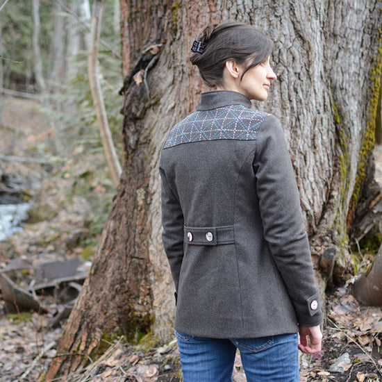 Women's Forester Coat - PDF digital sewing pattern by Twig + Tale 9