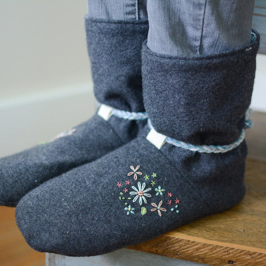 Tie Back Boots - Adult sizes - PDF digital sewing pattern by Twig + Tale 