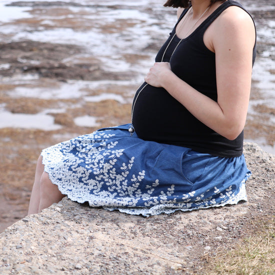 Meadow Maternity Skirt digital sewing pattern by Twig and Tale