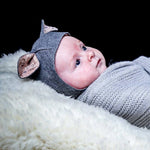 evergreen baby animal bonnet digital PDF sewing pattern by Twig + Tale