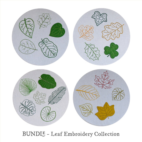 Leaf Embroidery - BUNDLE ~ Digital Pattern + Video