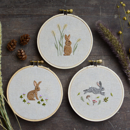 BUNDLE Bunny Embroideries ~ Digital Pattern + Video