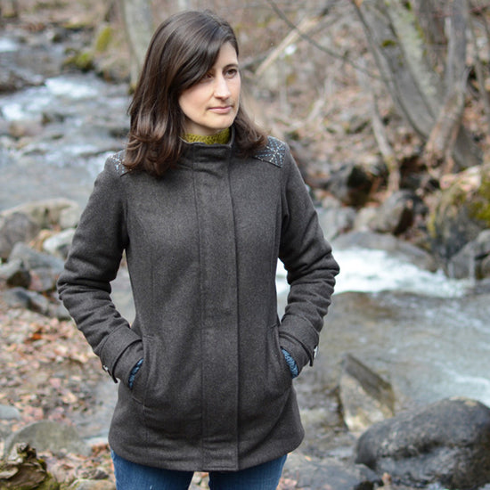 Women's Forester Coat - PDF digital sewing pattern by Twig + Tale 7