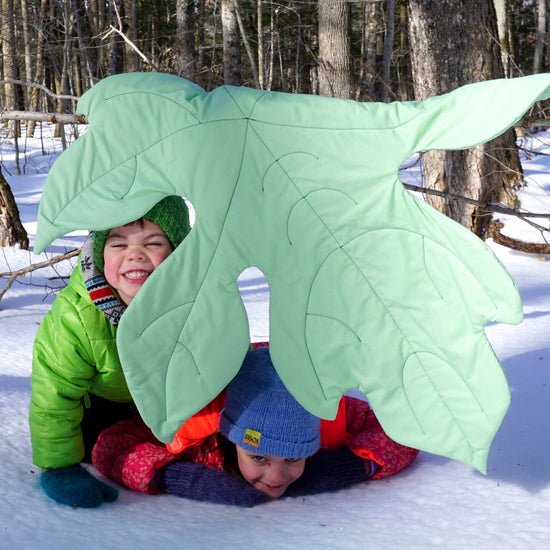 Tropical Leaf Blanket PDF sewing pattern from Twig + Tale