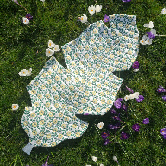 Tropical Leaf Blanket PDF sewing pattern from Twig + Tale