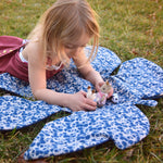 Tropical Leaf Blanket PDF sewing pattern from Twig + Tale