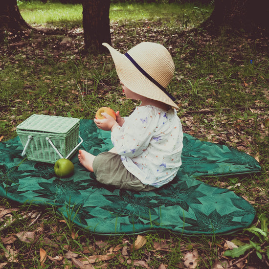 Tropical Leaf Blanket PDF sewing pattern from Twig + Tale