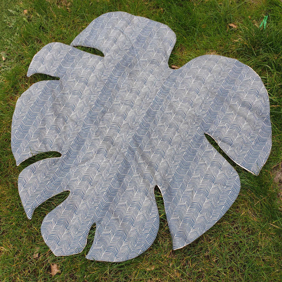 Tropical Leaf Blanket PDF sewing pattern from Twig + Tale