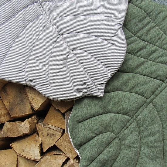 Tropical Leaf Blanket PDF sewing pattern from Twig + Tale