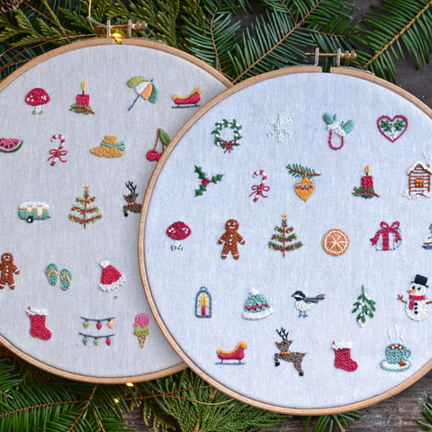 Christmas Embroidery Collection - PDF hand embroidery patterns from Twig + Tale