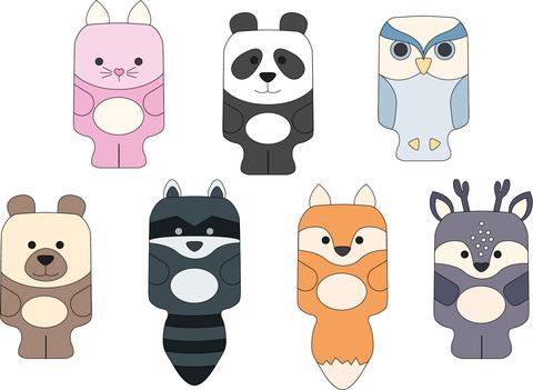 Animal Themed Hot water bottle covers -Twig + Tale - Digital PDF sewing pattern