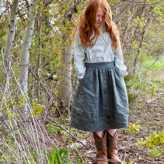 girls-bottoms Meadow skirt digital sewing pattern by Twig and Tale 2