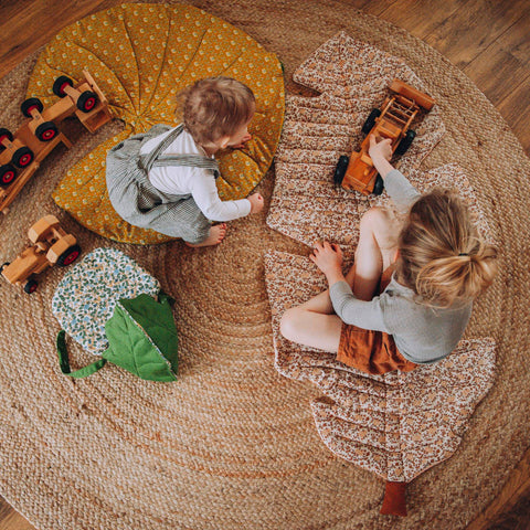 Tropical Leaf Blanket PDF sewing pattern from Twig + Tale