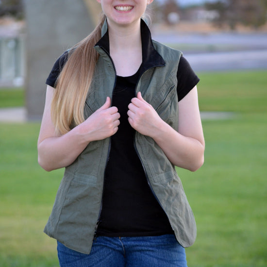 Women's Trailblazer Vest - PDF sewing pattern by Twig + Tale 14