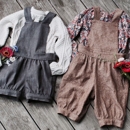 BUNDLE Pixie Essentials + Expansion Pack Sewing Patterns - Child ~ Shorts, Pants, Culottes, Romper + Suspenders