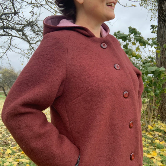 Grove Coat for Women/Curved Fit PDF sewing pattern from Twig + Tale