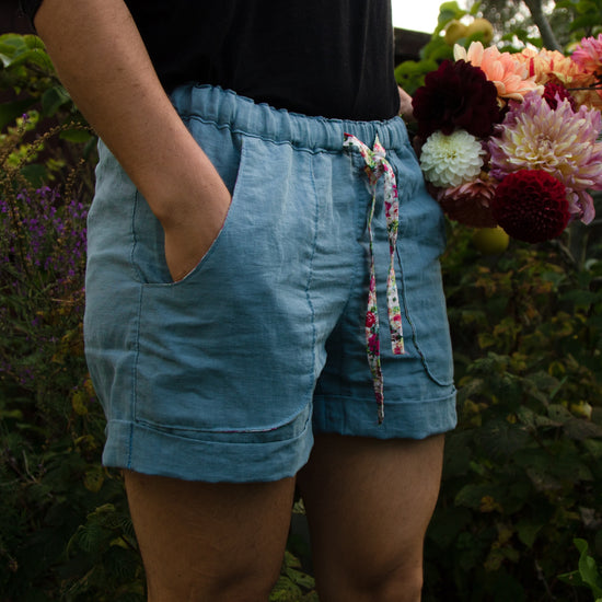 Coastal Cuffed Shorts Women/Curved Fit PDF sewing pattern from Twig + Tale