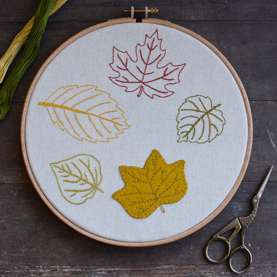 Leaf Embroidery - BUNDLE ~ Digital Pattern + Video