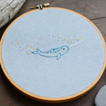 Narwhal PDF embroidery pattern from Twig + Tale