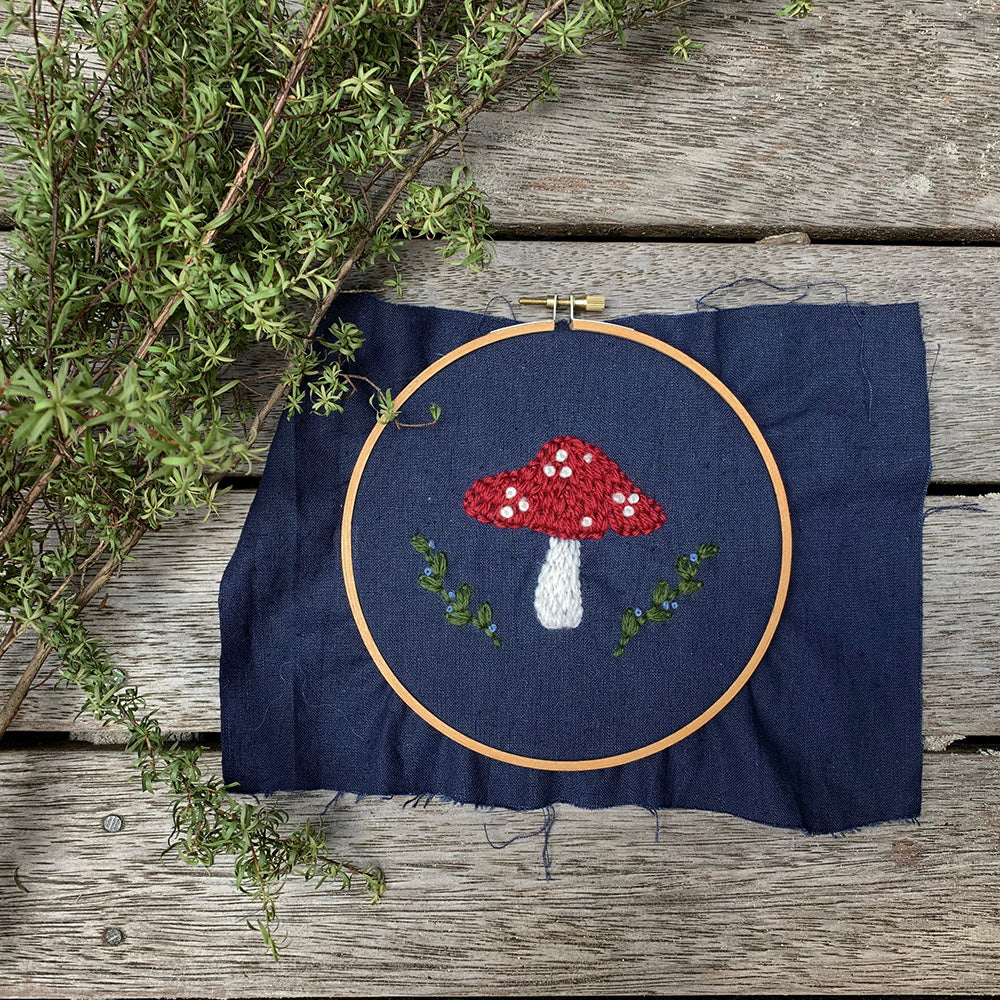 Toadstool Embroidery Pattern – Twig + Tale
