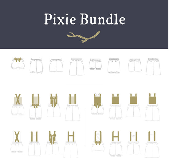 Pixie Essentials - Shorts, Pants, Culottes ~ Digital Pattern + Video Class