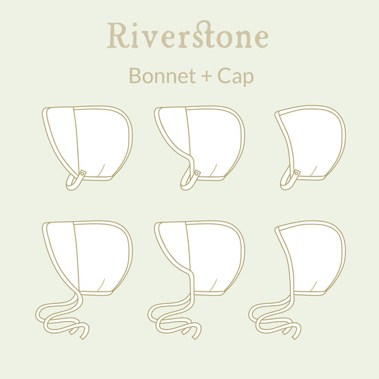 Riverstone Bonnet and Cap Sewing Pattern - Views