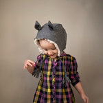 evergreen animal bonnet digital PDF sewing pattern by Twig + Tale