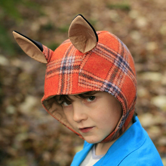 Boys fox hat digital PDF sewing pattern by Twig + Tale