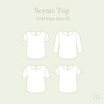 Scenic Top - Child ~ Digital Pattern + Video Class