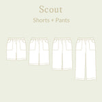 Scout Shorts + Pants Sewing Pattern - Child