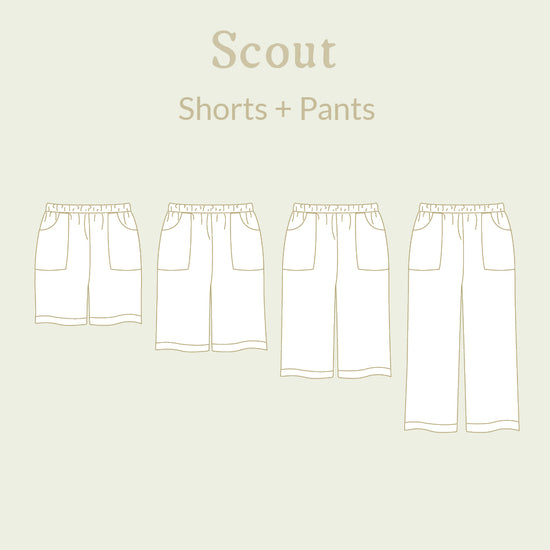 Scout Shorts + Pants ~ Digital Pattern + Video Class
