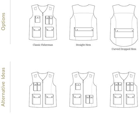Fishing Vest Add-on Sewing Pattern - Child ~ for Trailblazer Vests