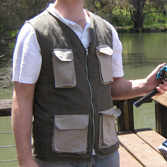 Fishing Vest - Adult - Add-On For The Trailblazer Vest - Digital PDF Pattern