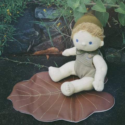 Doll Tropical Leaf Blanket PDF sewing pattern from Twig + Tale