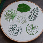 Leaf Embroidery - Tropical Collection ~ Digital Pattern + Video