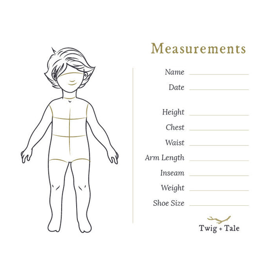 Pocket Measurement Cards – Twig + Tale