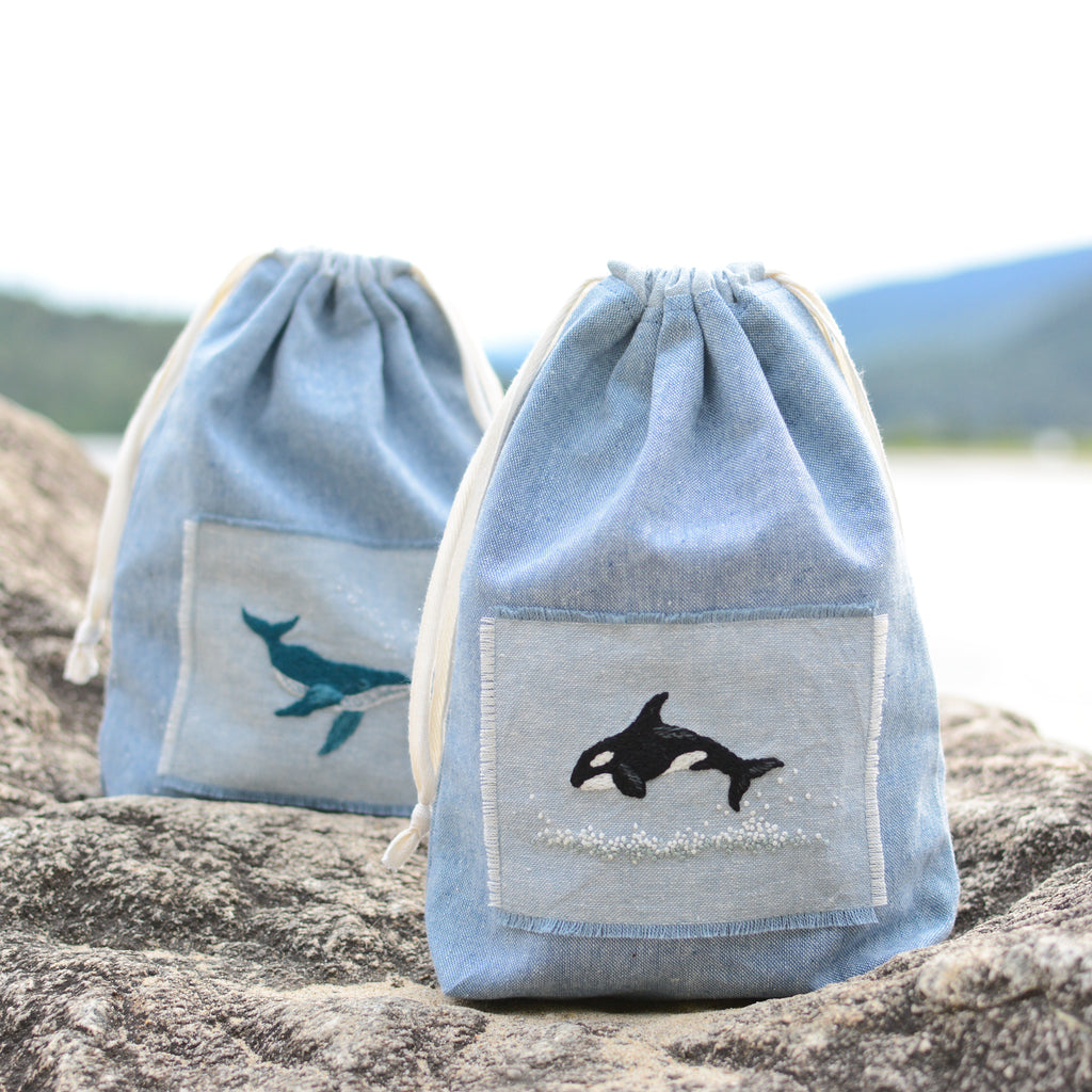 Orca Whale Embroidery Pattern – Twig + Tale