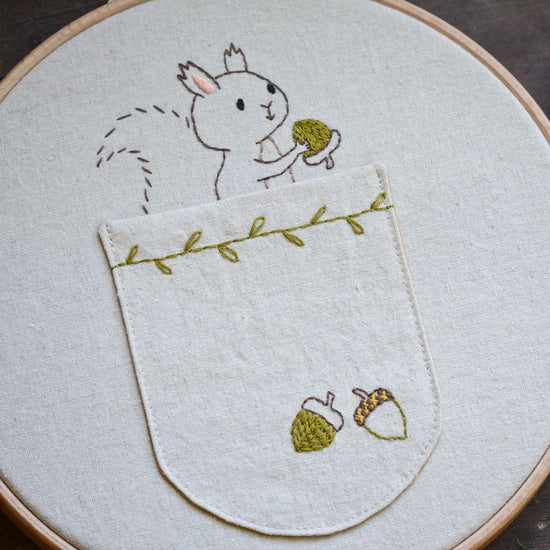 Woodland Squirrel - PDF digital embroidery pattern by Twig and Tale 3