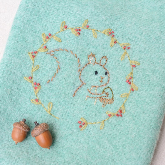 Woodland Squirrel - PDF digital embroidery pattern by Twig and Tale 2
